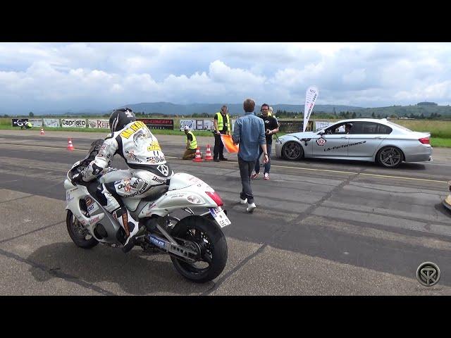 SUZUKI HAYABUSA VS BMW M5! DRAG RACE!