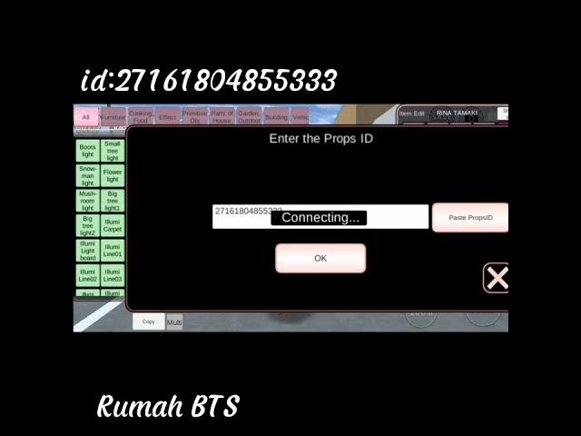 ID Sakura School Simulator Rumah BTS