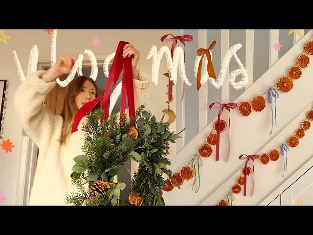 cosy weekend, diy garland and christmas wreath | VLOGMAS