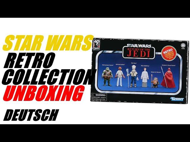 Unboxing Star Wars Retro Collection Multipack, Kenner Hasbro Vintage 2023, Episode 6 Review Deutsch