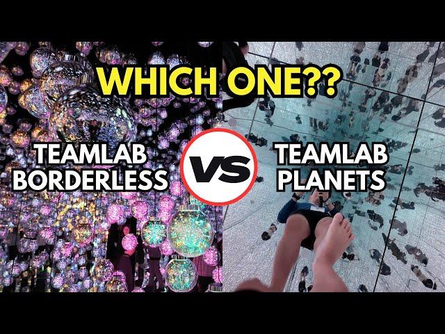 teamLab Planets vs teamLab Borderless Tokyo Japan (2024 UPDATE) - Which one should you go to?