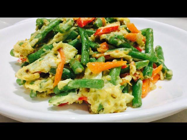 Stir Fried Green Beans With Eggs