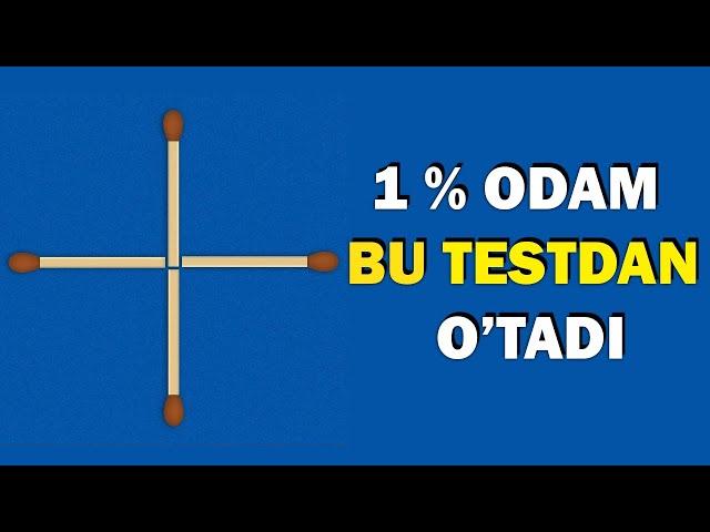 Faqat dahogina buni 15 soniyada yechishi mumkin! O'zingizni sinab ko'ring!!!