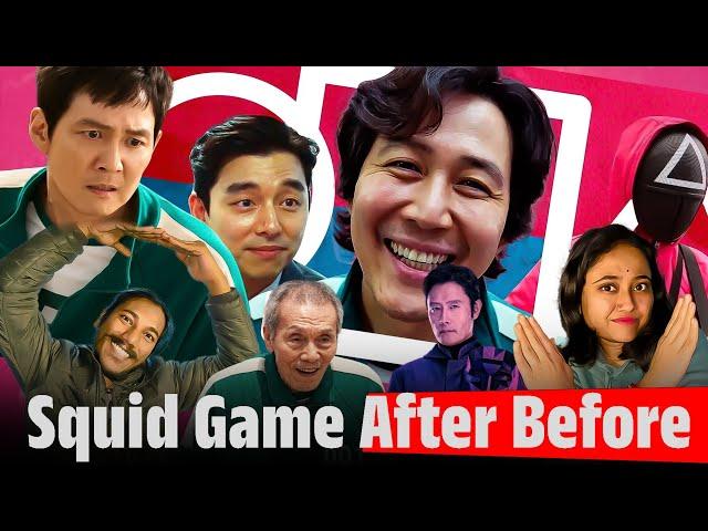 Squid Game Season 1 & 2 After Before Reaction Review| Our First Reaction Video 🫶 #squidgame