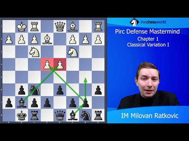 Pirc Defense - Classical Variation with IM Milovan Ratkovic