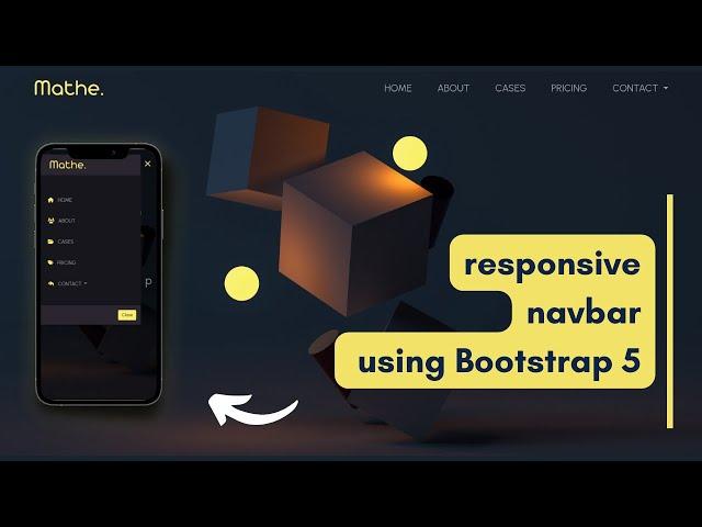 How to Create a Responsive Navbar using Bootstrap 5  | Responsive Sidebar Menu 2.0