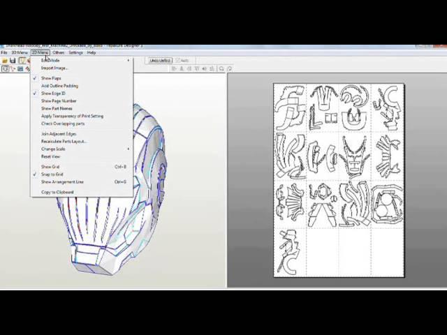 Как сделать шлем железного человека часть 1 программа pepakura