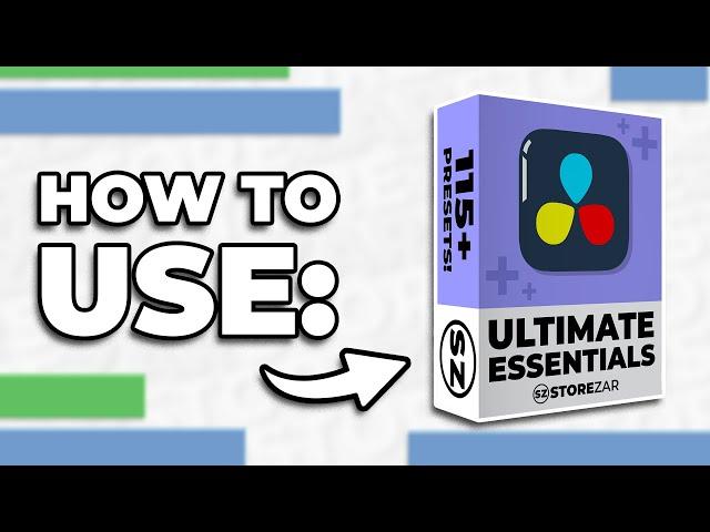 Edit Like a Pro with these ESSENTIAL DaVinci Resolve Presets – by Finzar