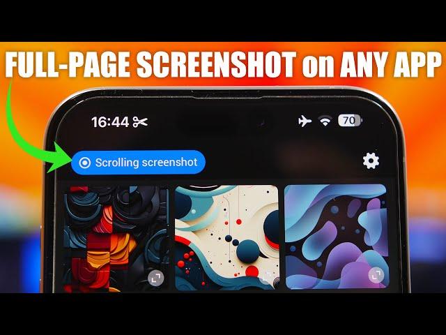 How To Take a FULL-PAGE Screenshot on Any iPhone App - iOS 17.5