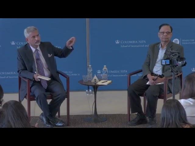 My question to Dr.Jaishankar about Indian dual citizenship | Columbia University