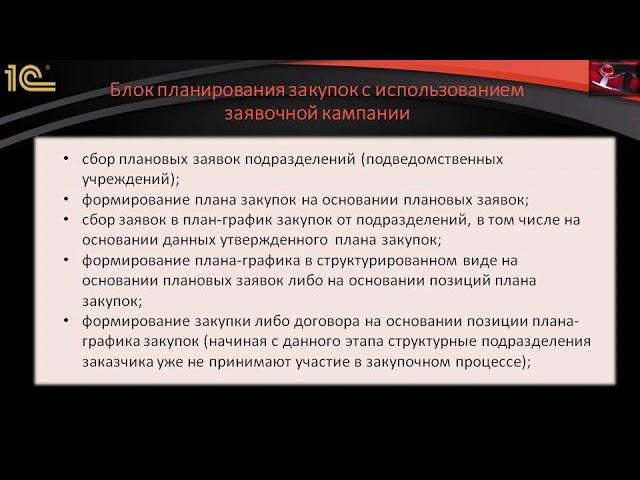 1С: Государственные и муниципальные закупки - 3 основных преимущества программы