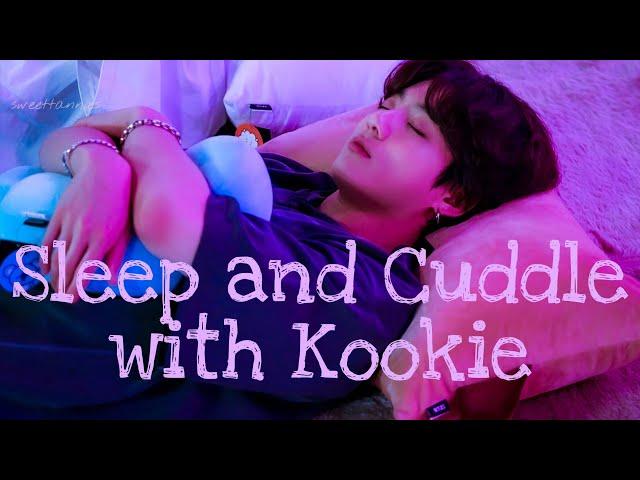 [JK ASMR] Sleeping and cuddling with Jungkook on a rainy night  + kisses (1 hour)