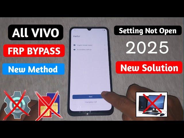 All ViVO FRP BYPASS Android 14 || Settings Not Opening  Without PC 2025 || Frp Unlock 100% Free New