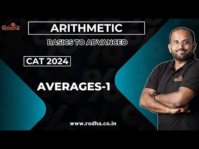 Averages 1 | CAT  Exam Preparation 2024 | Arithmetic | Quantitative Aptitude