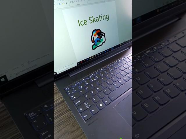 Shortcut Keys to draw Skating icon in ms word #learnmsword #msofficetips