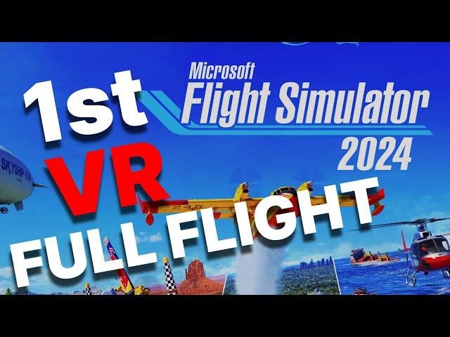 MSFS 2024 gameplay footage - Virtual Reality Gameplay - Pimax Crystal Light! VR