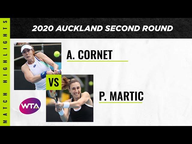 Alizé Cornet vs. Petra Martic | 2020 Auckland Open Second Round | WTA Highlights