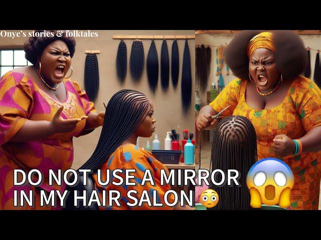 IF ONLY THEY KNEW WHY MIRRORS ARE NOT ALLOWED IN HER HAIR SALON..Before using a mirror, Watch this.