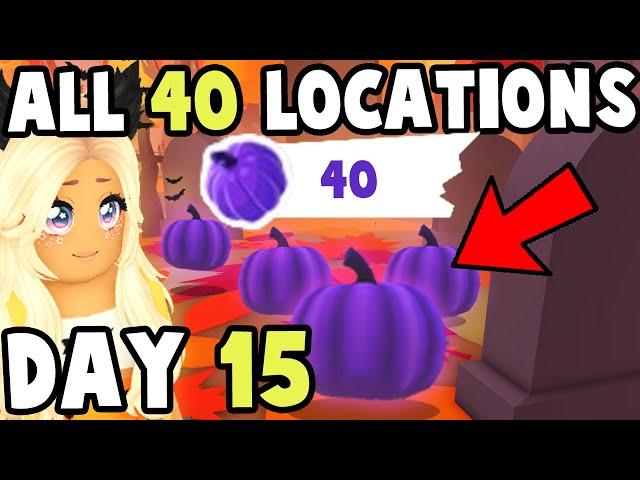 All 40 NEW Purple Pumpkin Locations in Adopt Me! Day 15