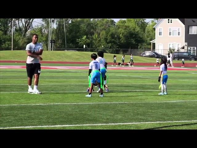 Noah Miles 5yrs old 6U Flag Football Highlights 2024