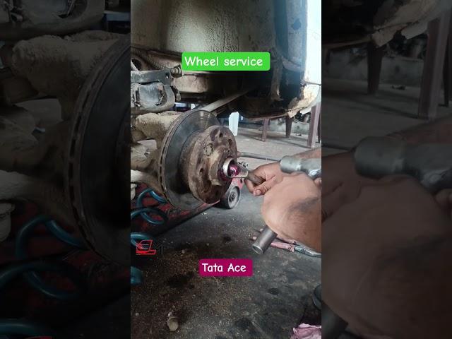 tata ace wheel service #aspur #automobile #lokpriyamotors #mechanic #lm #service #diesel #oil