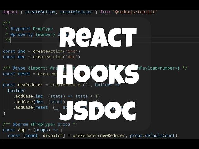 JSDoc in Reack Hooks