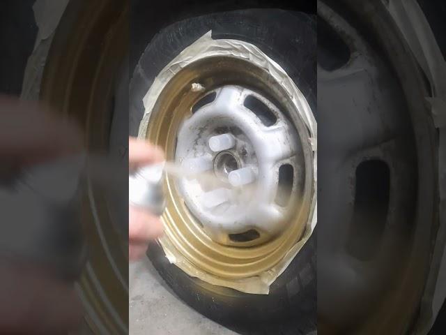 Покраска дисков в золотой цвет