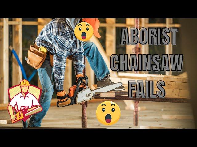 Arborist Chainsaw Fails Who Are Tree Trimming With Tree Cutting Fails