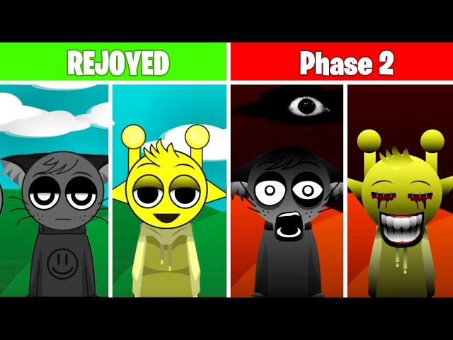 Incredibox Sprunki Rejoyed ALL sounds - Phase 1 vs Phase 2