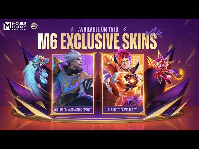 M6 Skins | Claude "Challenger's Spark" & Claude "Cosmic Blaze" | Mobile Legends: Bang Bang