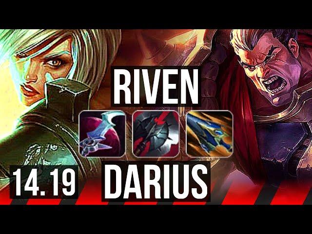 RIVEN vs DARIUS (TOP) | Dominating | EUW Diamond | 14.19