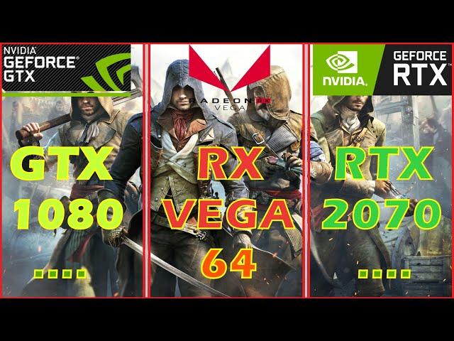 GTX 1080 vs RX VEGA 64 vs RTX 2070 | Gaming Benchmark  |