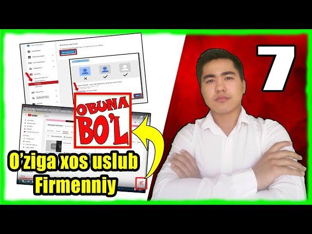 O'ziga xos uslub / Firmenniy yasash (Logotif) Youtubedan pul topish