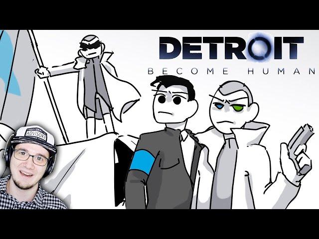 ВЕСЬ Detroit: Become Human ЗА 7 МИНУТ ( АНИМАЦИЯ Детроит ) ЧАСТЬ 1 ► Товарищ Куяш | Реакция