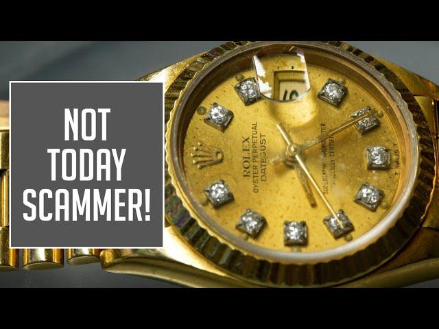 A Scammer Almost Got Her Gold Rolex...