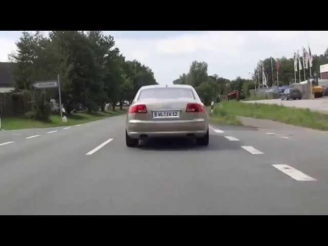 Audi A8 W12 Sound! Sportauspuffanlage by mariani