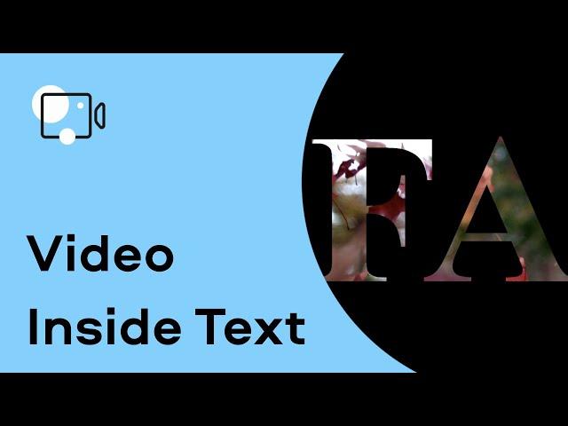 How to place VIDEO INSIDE TEXT | video editing (Tutorial 2021)