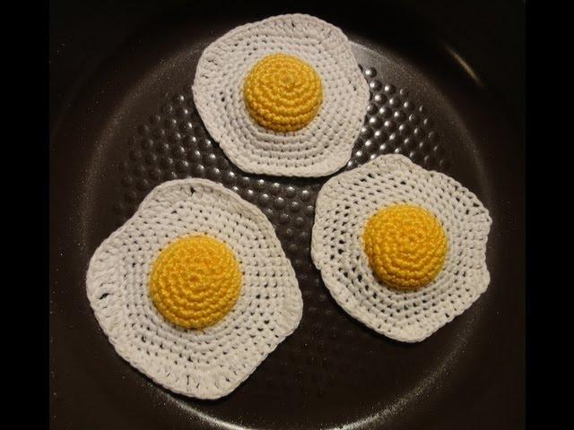 Вязаная Яичница крючком Crochet scrambled eggs