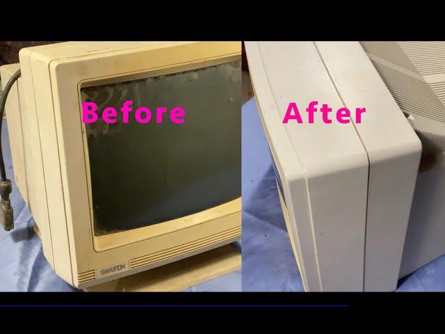 Cleaning & restoration of a very dirty and abandoned vintage Samtron VGA Color Display.