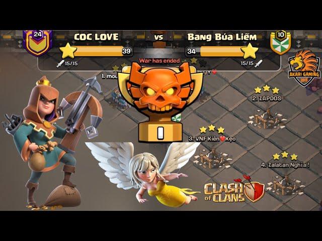 ĐI QUEEN CHẤT LƯỢNG KHỞI ĐỘNG CỰC NHANH - DAY 1 CWL CHAMPION Clash of clans | Akari Gaming