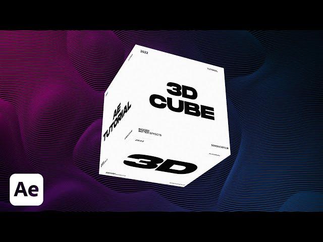 3D Cube Typography Animation in After Effects | Tutorial