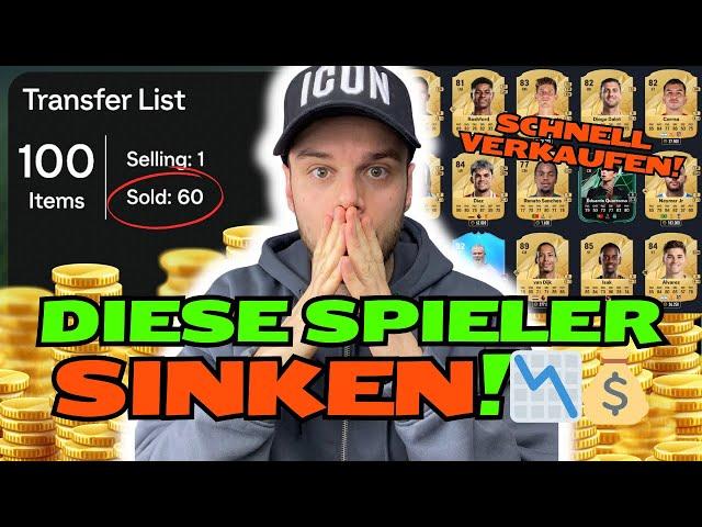 DIESE SPIELER SINKEN! JETZT SCHNELL VERKAUFEN UM KEINE COINS ZU VERLIEREN! FC 25 TRADING TIPPS