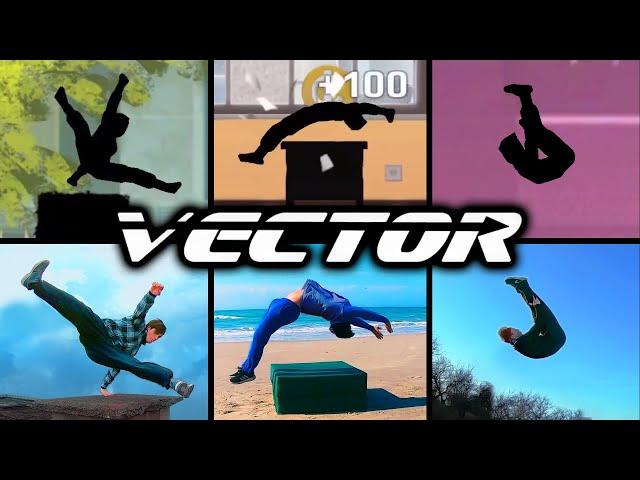 ALL VECTOR TRICKS IN REAL LIFE (Parkour Game)