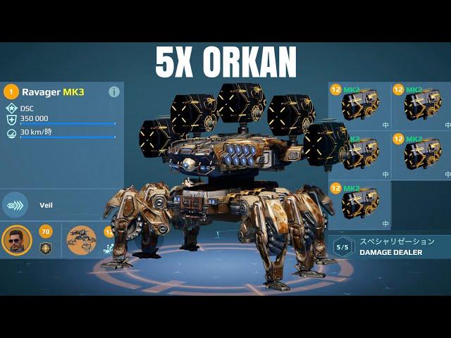 [WR] UE Orkan Ravager Gameplay | War Robots