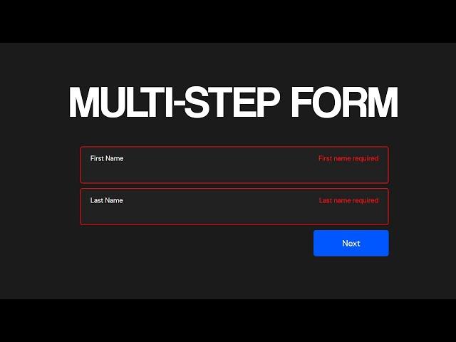 React Multi-Step Form Tutorial