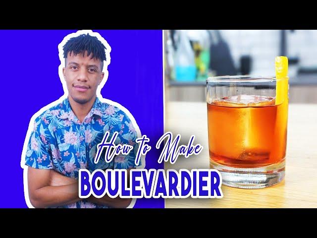 Boulevardier Cocktail Recipe -  3 Ingredient Cocktail - The Cocktail Enthusiast