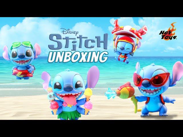 Hot Toys Disney Stitch Cosbaby Collection Figure Unboxing