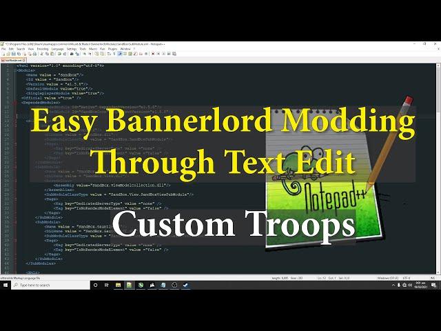 2. Bannerlord XML Editing - Creating Custom Troops