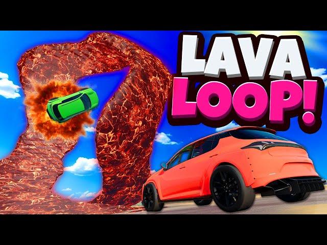 Testing FAST Cars vs IMPOSSIBLE STUNT LOOPS in BeamNG Drive Mods!