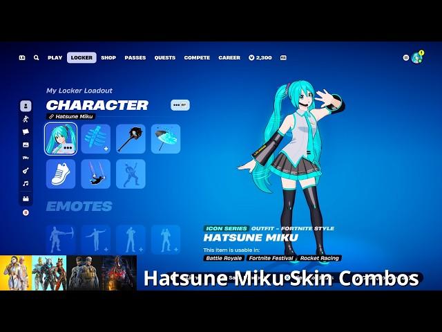 Hatsune Miku Skin Combos (Fortnite Battle Royale)